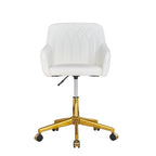 Modern Home Office Chairs Height Adjustable 360 Swivel Task Chair with Metal Base
