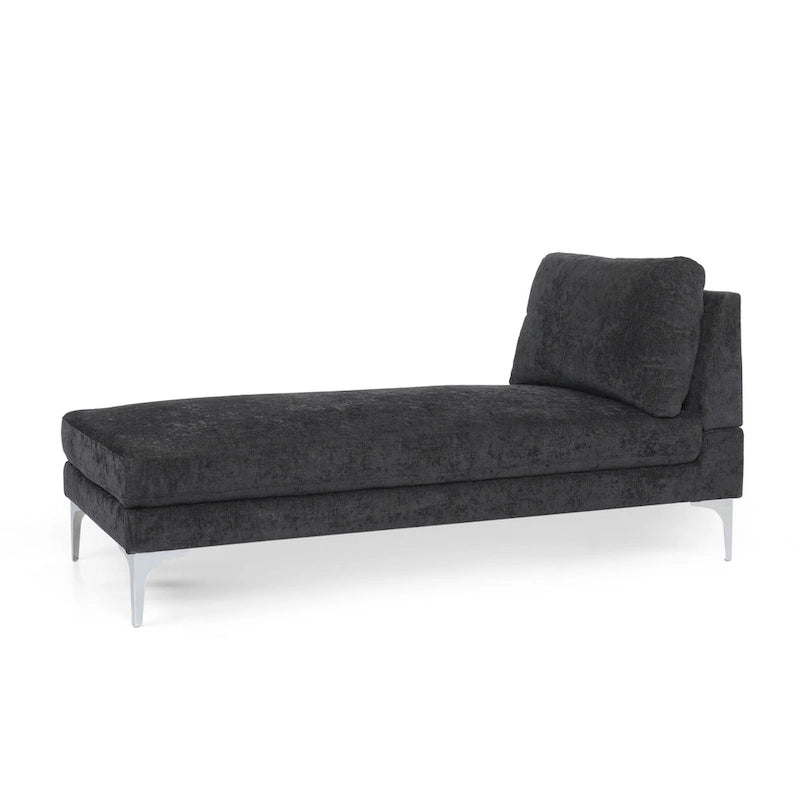 Beamon Contemporary Fabric Chaise Lounge by  - 69.00 L x 29.00 W x 30.00 H