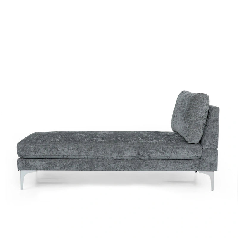 Beamon Contemporary Fabric Chaise Lounge by  - 69.00 L x 29.00 W x 30.00 H