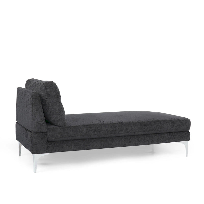 Beamon Contemporary Fabric Chaise Lounge by  - 69.00 L x 29.00 W x 30.00 H
