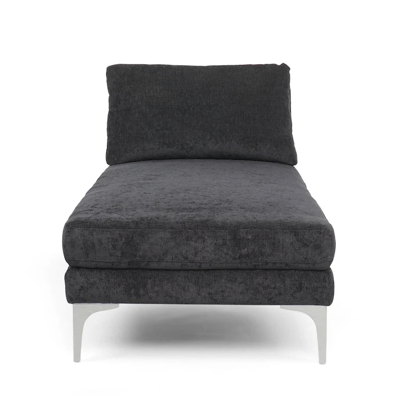 Beamon Contemporary Fabric Chaise Lounge by  - 69.00 L x 29.00 W x 30.00 H