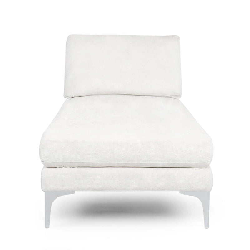 Beamon Contemporary Fabric Chaise Lounge by  - 69.00 L x 29.00 W x 30.00 H