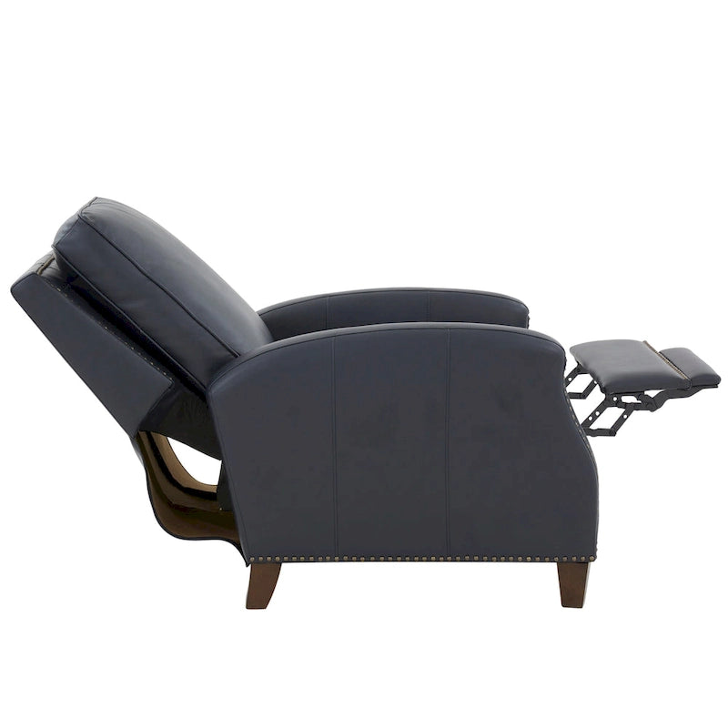 Julian Faux Leather Push Back Recliner by