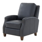Julian Faux Leather Push Back Recliner by