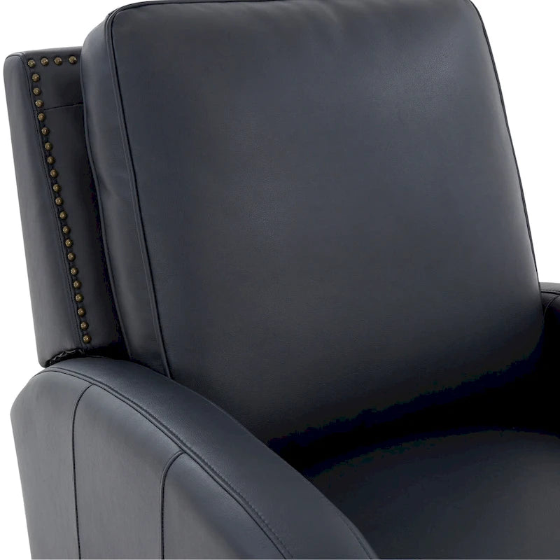 Julian Faux Leather Push Back Recliner by