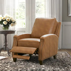 Julian Faux Leather Push Back Recliner by