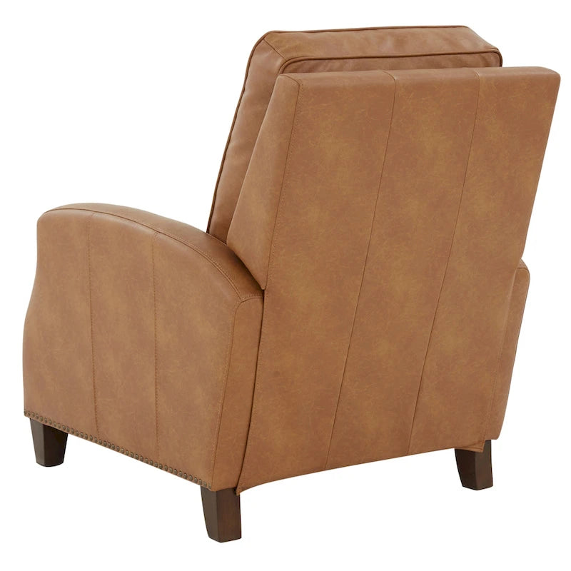 Julian Faux Leather Push Back Recliner by