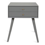 Nightstand Side Table with 2 Drawers