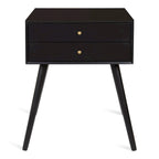 Nightstand Side Table with 2 Drawers