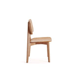 Versailles Square Dining Chair in Black and Natural Cane - Set of 2