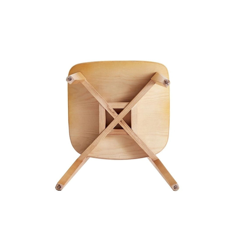 Versailles Square Dining Chair in Black and Natural Cane - Set of 2