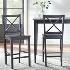 Virginia Cross Back 24-inch Stool (Set of 2)