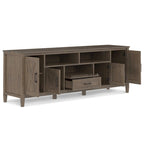 Cantina SOLID WOOD 72 inch Wide Transitional TV Media Stand in Smoky Brown For TVs up to 80 inches