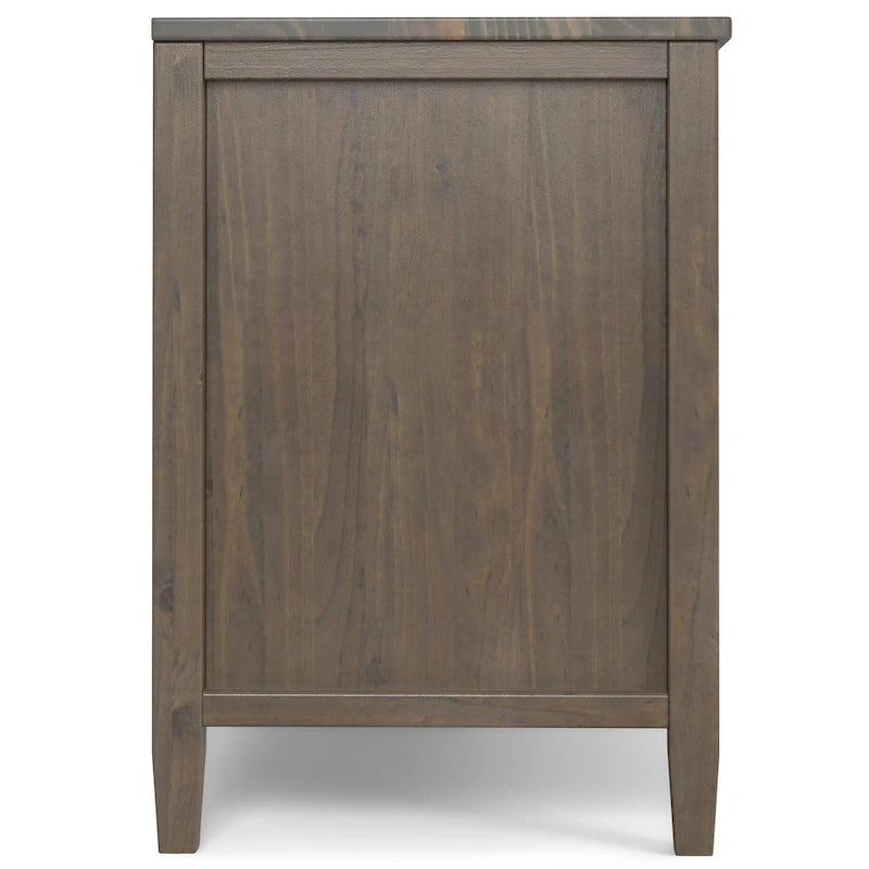 Cantina SOLID WOOD 72 inch Wide Transitional TV Media Stand in Smoky Brown For TVs up to 80 inches