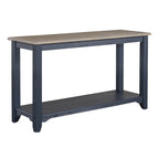 Navy blue steel wire brushed sofa table living room decoration