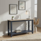 Navy blue steel wire brushed sofa table living room decoration