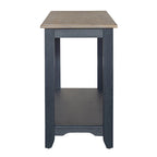 Navy blue steel wire brushed sofa table living room decoration