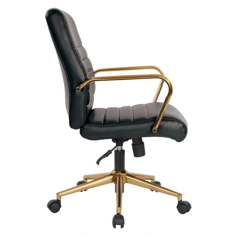 Baldwin Mid-Back Faux Leather Chair
