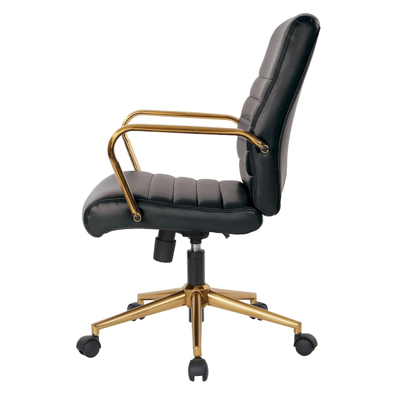 Baldwin Mid-Back Faux Leather Chair