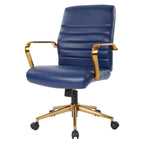 Baldwin Mid-Back Faux Leather Chair