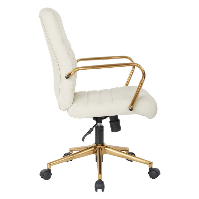 Baldwin Mid-Back Faux Leather Chair