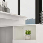 Computer Desk L-Shaped Corner Desk Workstation Reversible
