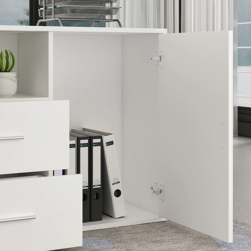 Computer Desk L-Shaped Corner Desk Workstation Reversible
