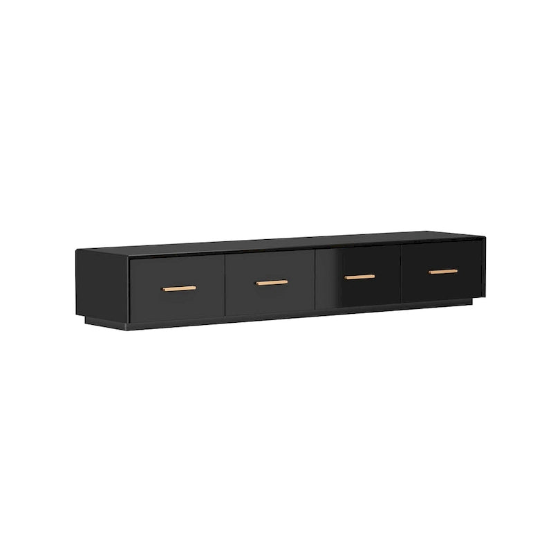70.9 Wall-Mounted Media Console Chic Storage Solution Home Theaters