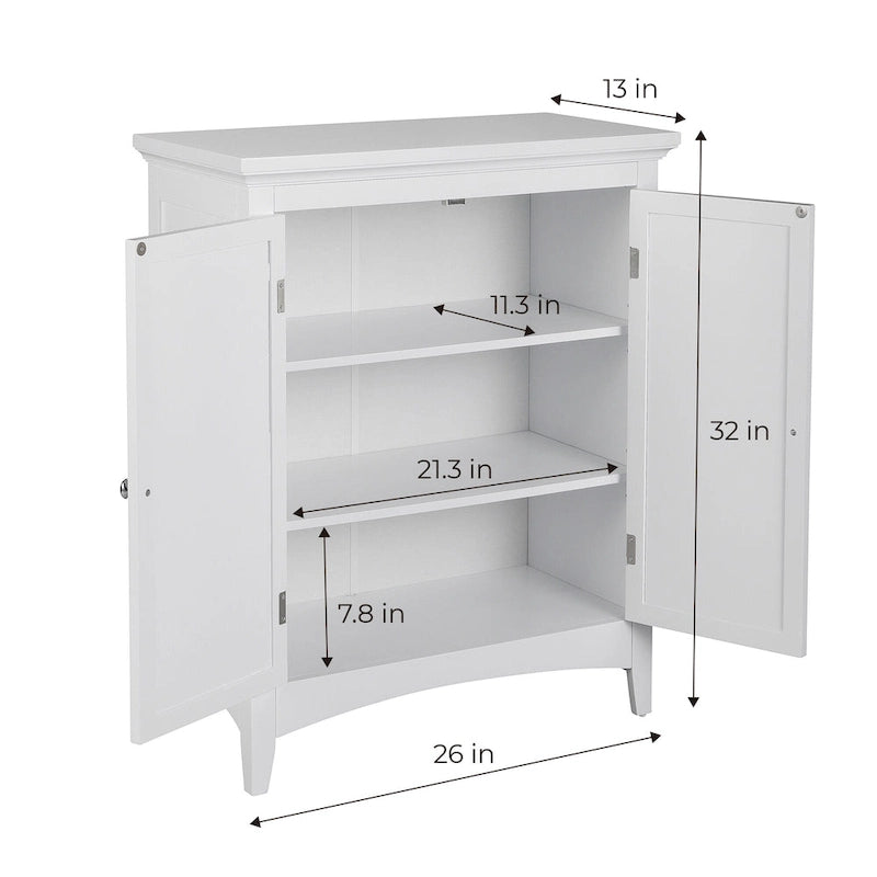 Glancy Two-Door Freestanding Floor Cabinet