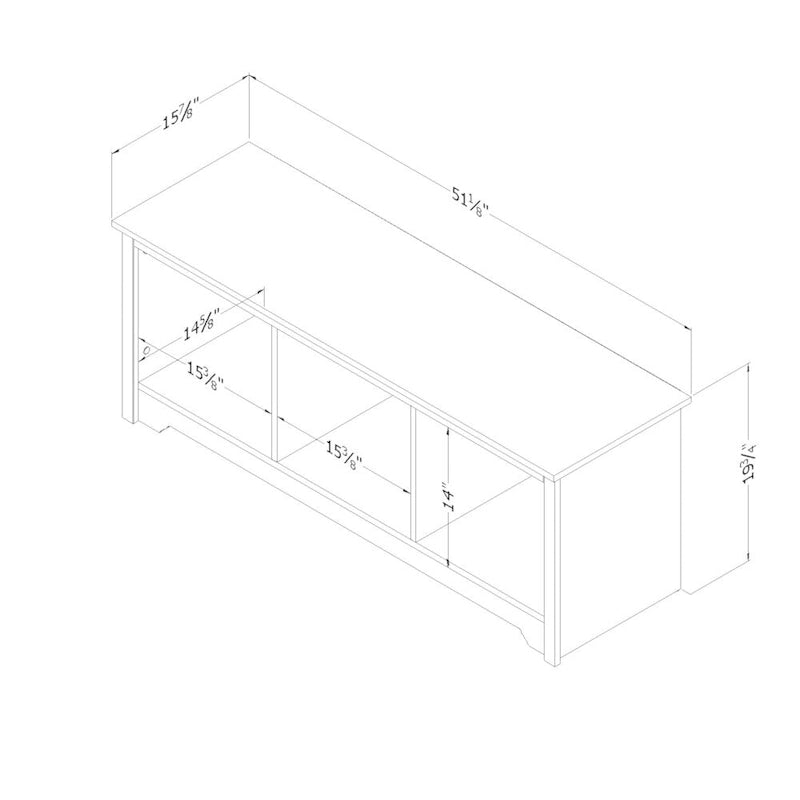 Vito Cubby Storage Bench