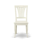 Dining Room Furniture Set- an Oval Kitchen Table and Wooden Seat Dining Chairs, Linen White(Pieces Option)