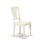 Dining Room Furniture Set- an Oval Kitchen Table and Wooden Seat Dining Chairs, Linen White(Pieces Option)