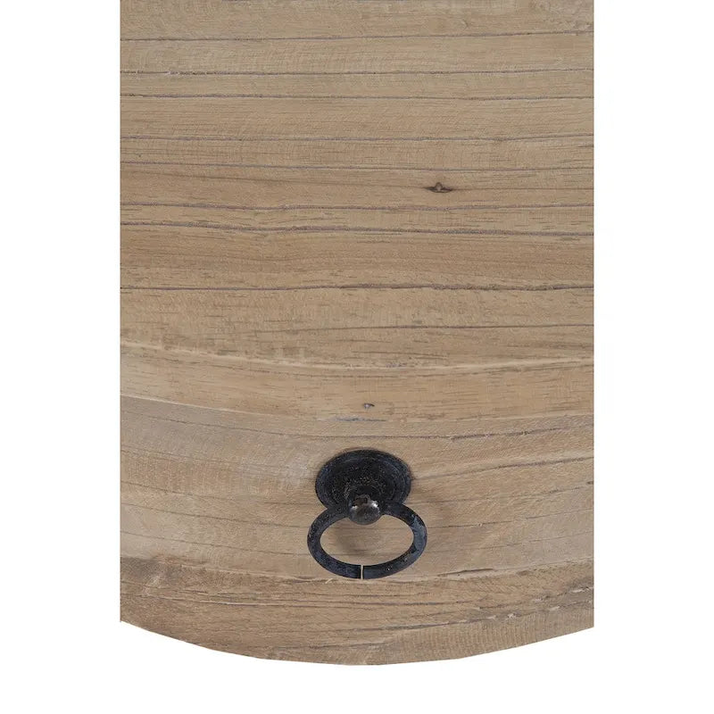 Unfinished Mindi Wood Side Table With Drawer by  - 26 x 18 x 26