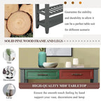 Console Sofa Table with 2 Storage Drawers and 2 Tiers Shelves, 42 Wood Buffet Sideboard for Room Kitchen Entryway Hallway