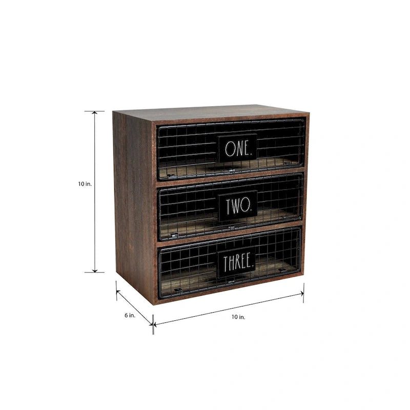 Desktop Organizer - ONE TWO THREE