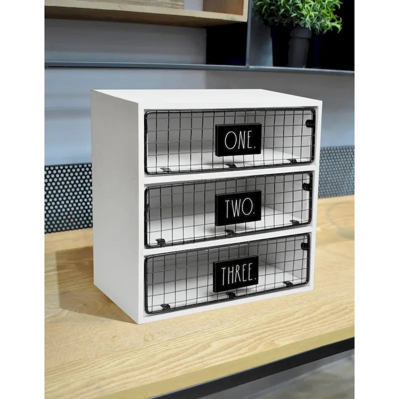 Desktop Organizer - ONE TWO THREE