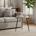 Macari Modern Marble Top Accent Table - 18W x 18D x 20H