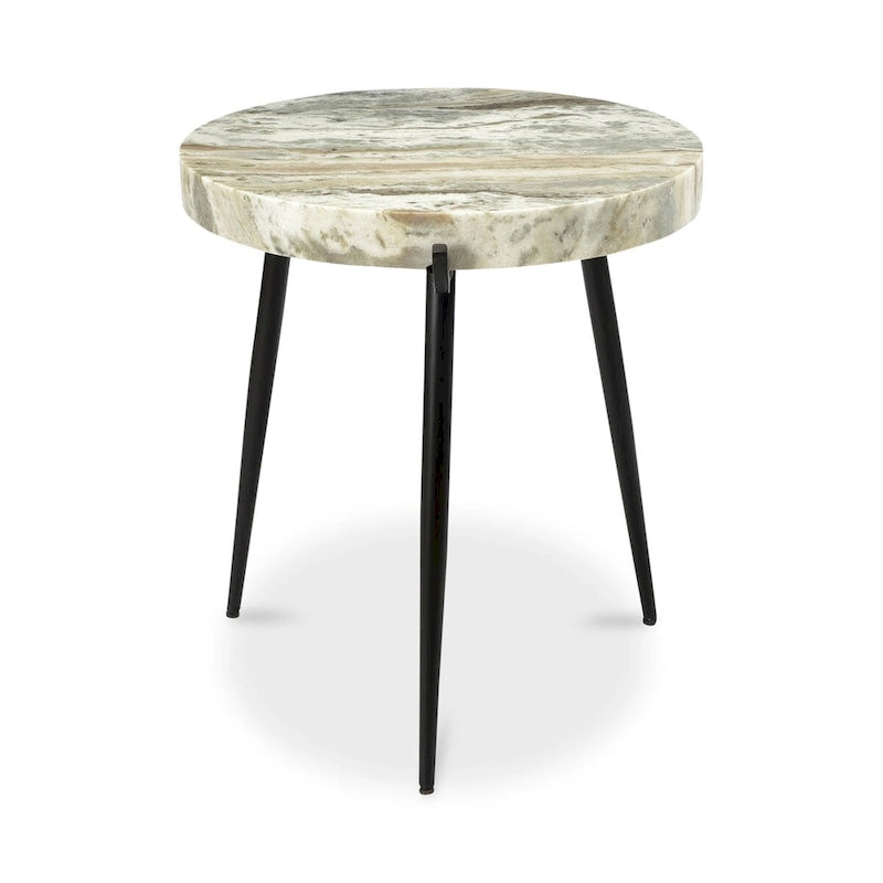 Modern Marble Top Accent Table - 18W x 18D x 20H