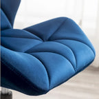 Diamond Tufted Armless Adjustable Swivel Home Office Chair