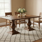 Willow Solid Wood Double Pedestal Dining Table